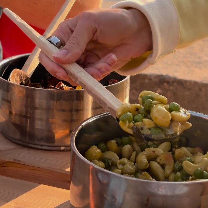 Curry being served at a supper club by the sea